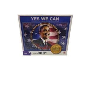 Barack Obama Yes We Can 1000 Piece Commemorative Puzzle Milton Bradley 06352-01